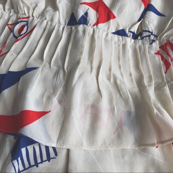 Anthropologie Banderole Silk Flag Top - Picture 3 of 6